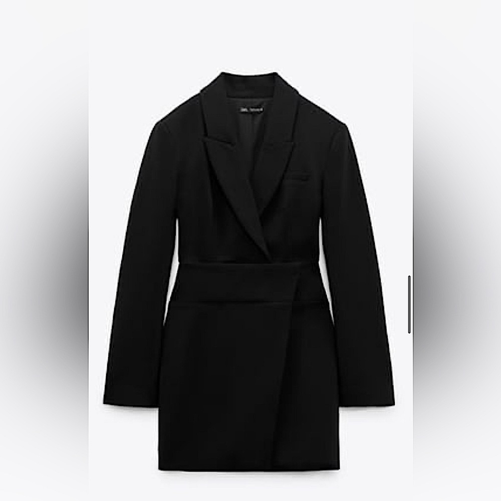 ZARA BLACK BLAZER DRESS — NEW WITH TAGS NEVER WORN — SIZE S